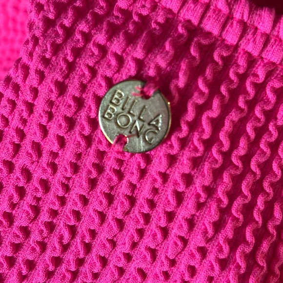 Billabong Hot Pink Textured Top - Picture 3 of 3